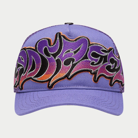 GODSPEED FOREVER NEO TRUCKER HAT PURPLE - ORANGE