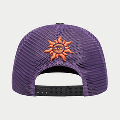 GODSPEED FOREVER NEO TRUCKER HAT PURPLE - ORANGE