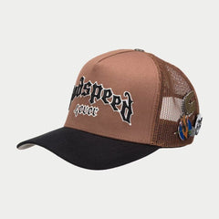 GODSPEED FOREVER TRUCKER HAT BLACK/TAUPE