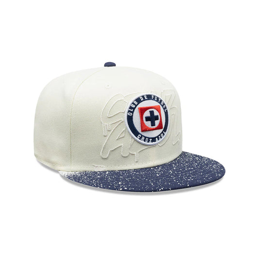 Cruz Azul Visor Splatter New Era Fitted Hat