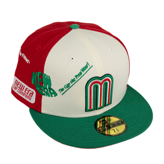 Mexico Baseball New Era Anniversary Logos 59Fifty Fitted Hat