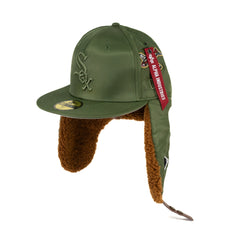 Chicago White Sox New Era x Alpha Industries Dog Ear 59FIFTY Fitted Hat