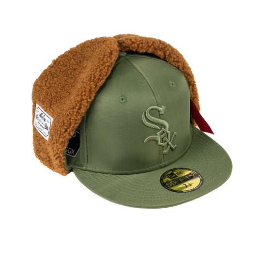 Chicago White Sox New Era x Alpha Industries Dog Ear 59FIFTY Fitted Hat