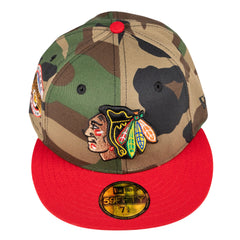 5950 Chicago Blackhawks Chicago Stadium Combat Camo Collection Fitted Hat