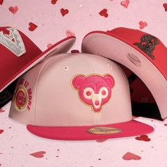 Chicago Cubs We Want it More Love Is... Fitted Hat