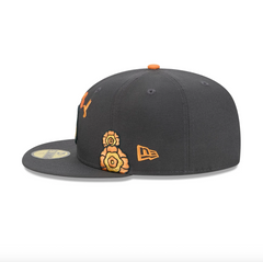 Chicago Blackhawks Day of the Dead Graphite 59FIFTY Fitted Hat