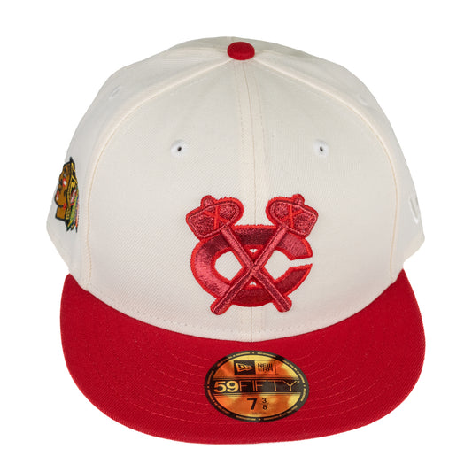 Chicago Blackhawks Indian Head New Era Fitted Hat