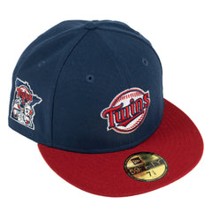 Minnesota Twins Twin State Sleeve Logo New Era Fitted Hat