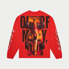 GoodSpeed F1 Finish Line Graphic LS T-Shirt Red