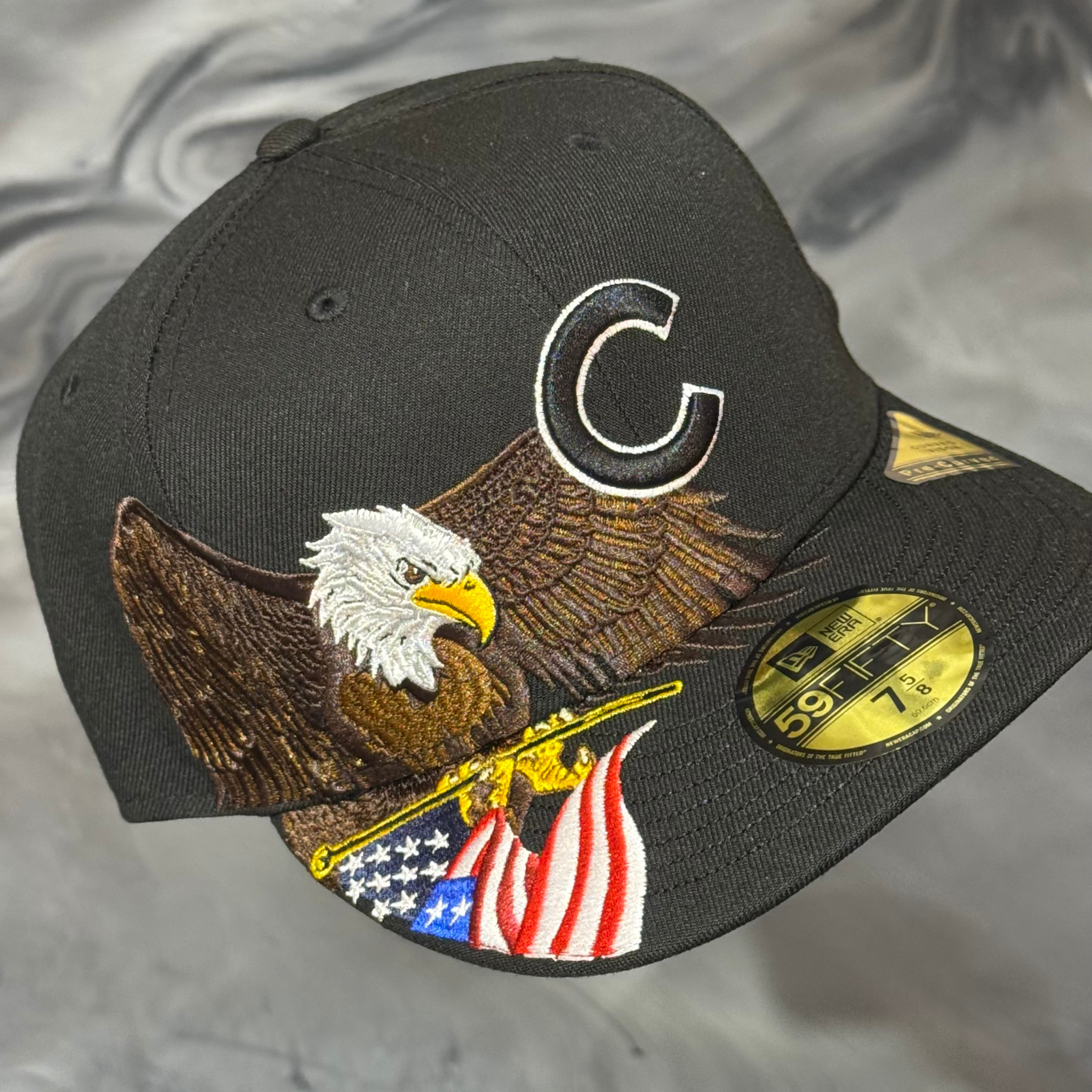Chicago Cubs Bald Eagle USA New Era Fitted Hat
