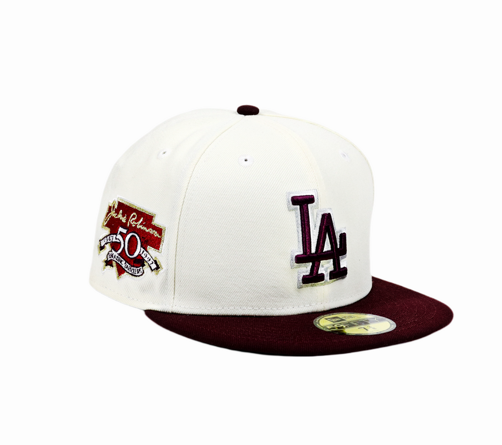 LOS ANGELES DOGERS JACKIE ROBINSON 50TH ANNIVERSARY NEW ERA FITTED HAT ...
