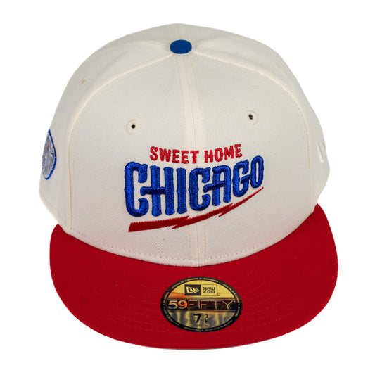 Chicago Cubs Guitar Pick Home Base Collection New Era Fitted Hat