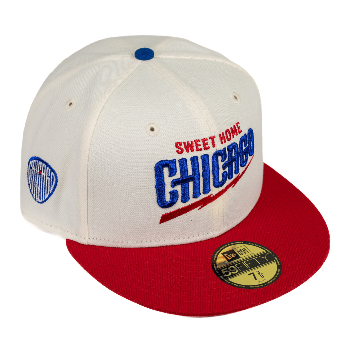 Chicago Cubs Guitar Pick Home Base Collection New Era Fitted Hat