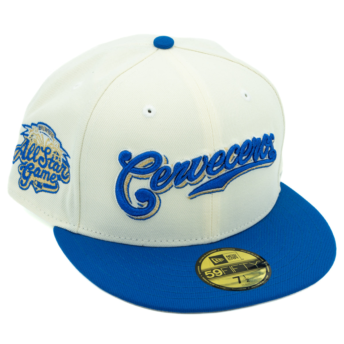 MILWAUKEE BREWERS 2002 ALL STAR GAME CERVEZA COLLECTION NEW ERA FITTED HAT