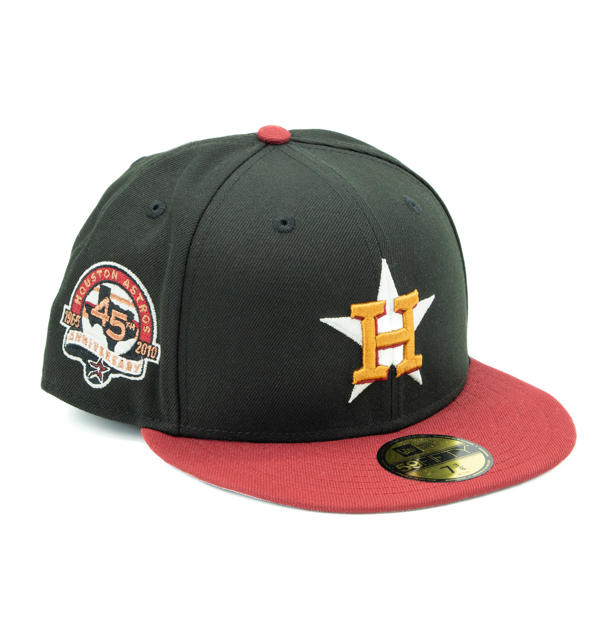 HOUSTON ASTROS 45TH ANNIVERARY COPPER CANYON COLLECTION NEW ERA FITTED HAT