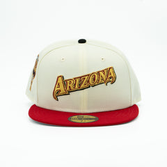 ARIZONA DIAMONDBACKS INAUGURAL SEASON GOLD RUSH COLLECTION NEW ERA FITTED HAT