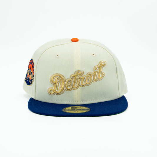 DETROIT TIGERS, TIGER  STADIUM  GOLD RUSH COLLECTION NEW ERA FITTED HAT