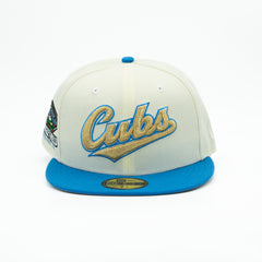 CHICAGO CUBS WRIGLEY FIELD GOLD RUSH COLLECTION NEW ERA FITTED HAT