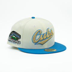 CHICAGO CUBS WRIGLEY FIELD GOLD RUSH COLLECTION NEW ERA FITTED HAT