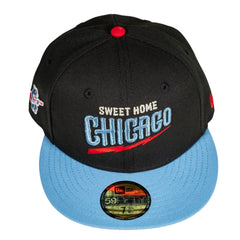 Chicago Cubs Bear Guitar Fitted Hat