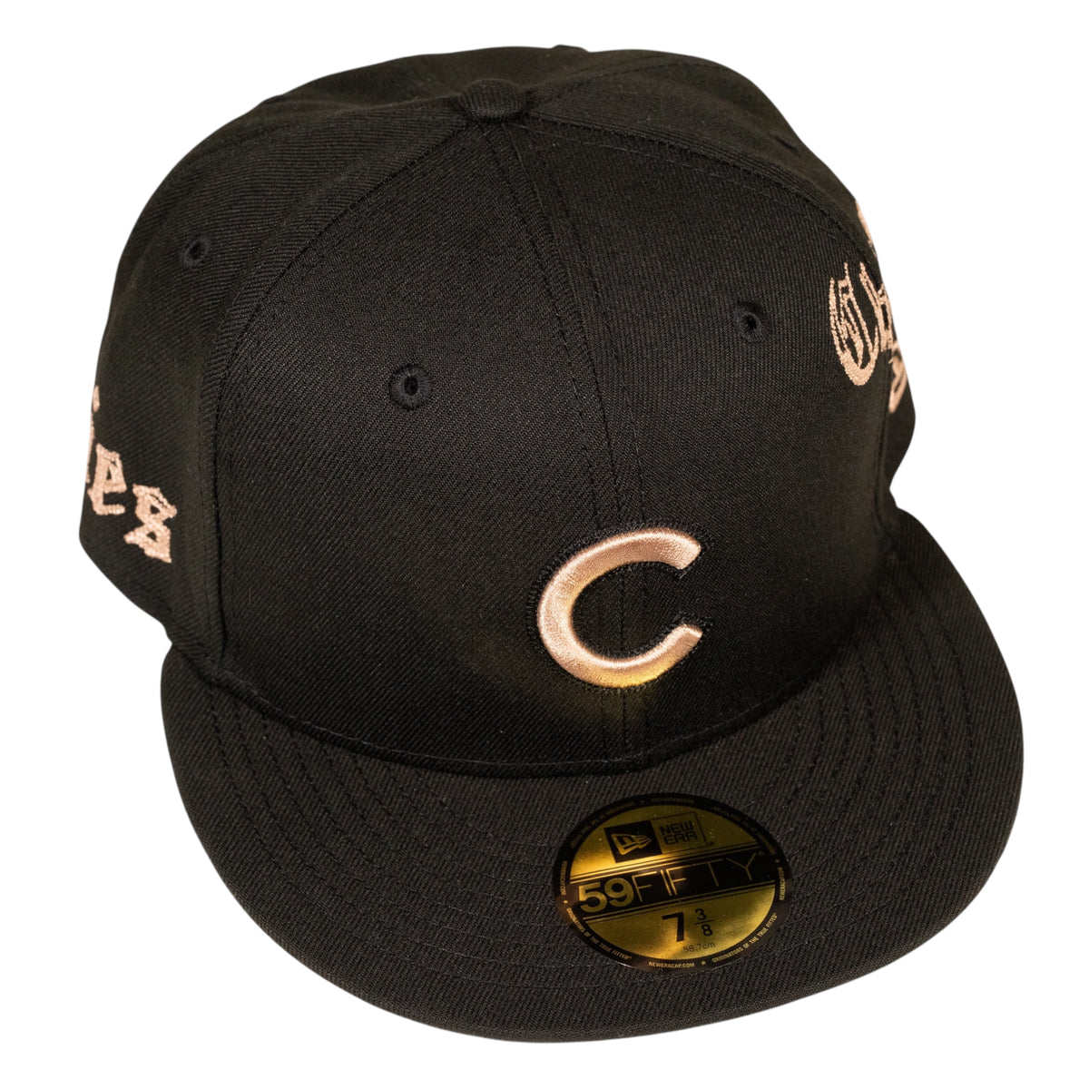 Chicago Cubs Gothic Lettering 59Fifty Fitted Hat