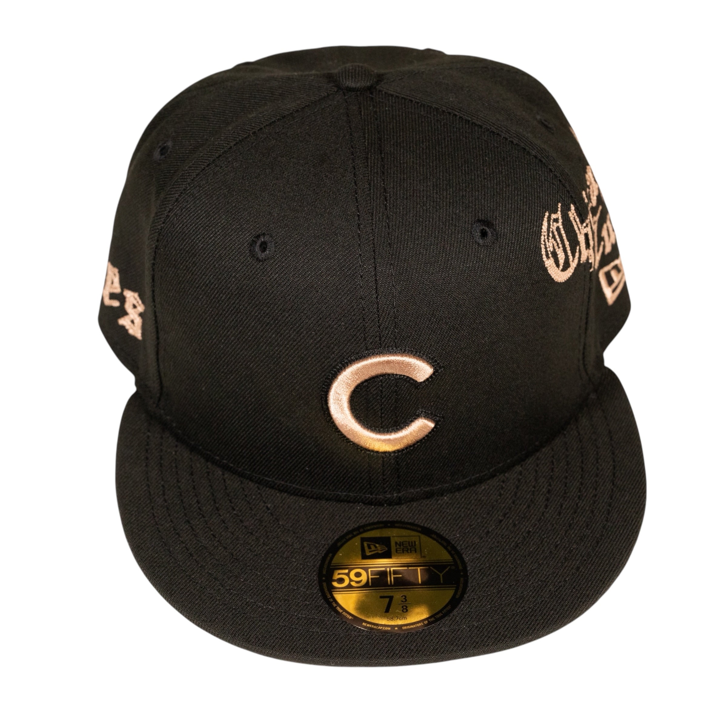 Chicago Cubs Gothic Lettering 59Fifty Fitted Hat