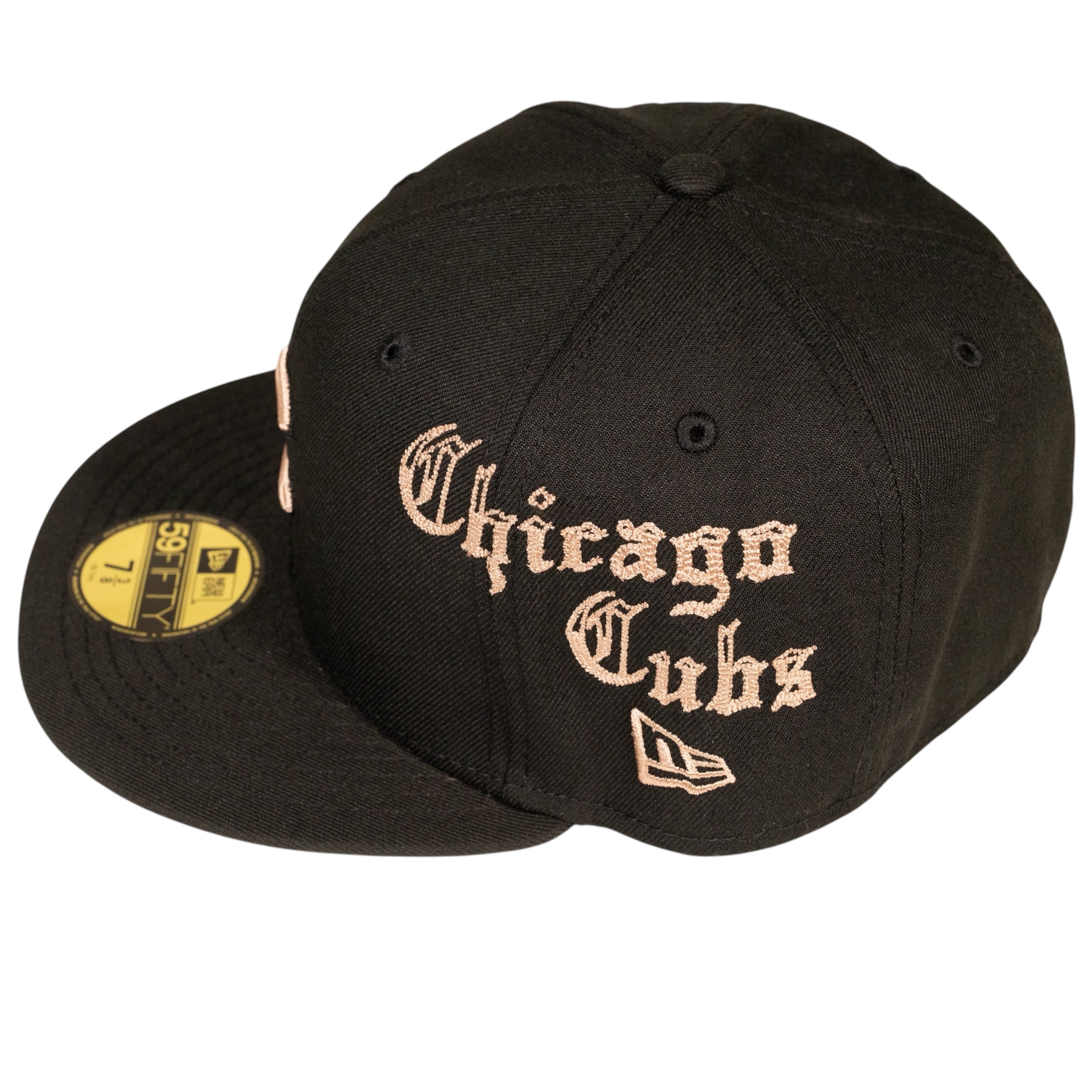 Chicago Cubs Gothic Lettering 59Fifty Fitted Hat