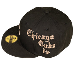 Chicago Cubs Gothic Lettering 59Fifty Fitted Hat
