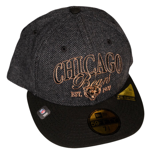 Chicago Bears Faux Wool New Era Fitted Hat