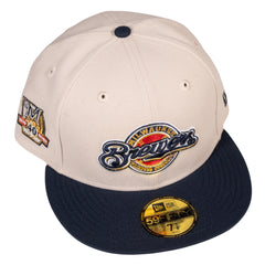 Milwaukee Brewers 40th Anniversary Beer Pack Collection Fitted Hat