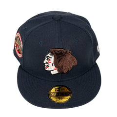 Chicago Blackhawks Chicago Stadium Nightmare On 606St. Collection Fitted Hat
