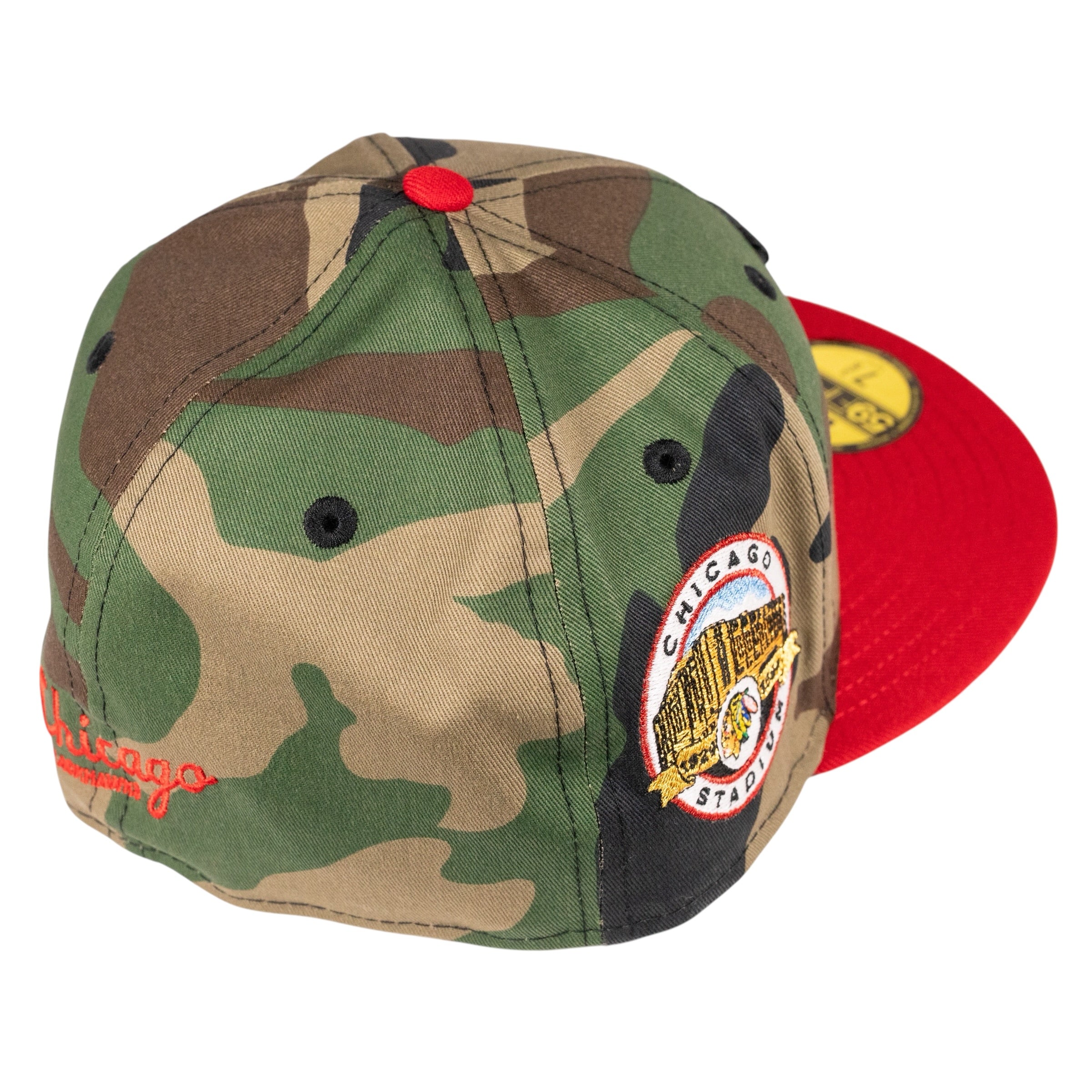 5950 Chicago Blackhawks Chicago Stadium Combat Camo Collection Fitted Hat