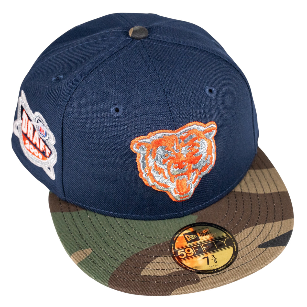 Chicago Bears NFL Draft 2000 Combat-Camo Collection Fitted Hat