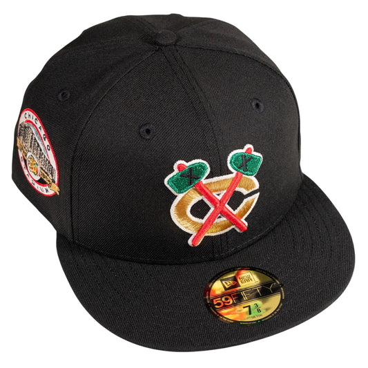 Chicago Blackhawks Chicago Stadium Midnight Madness Collection  Fitted Hat