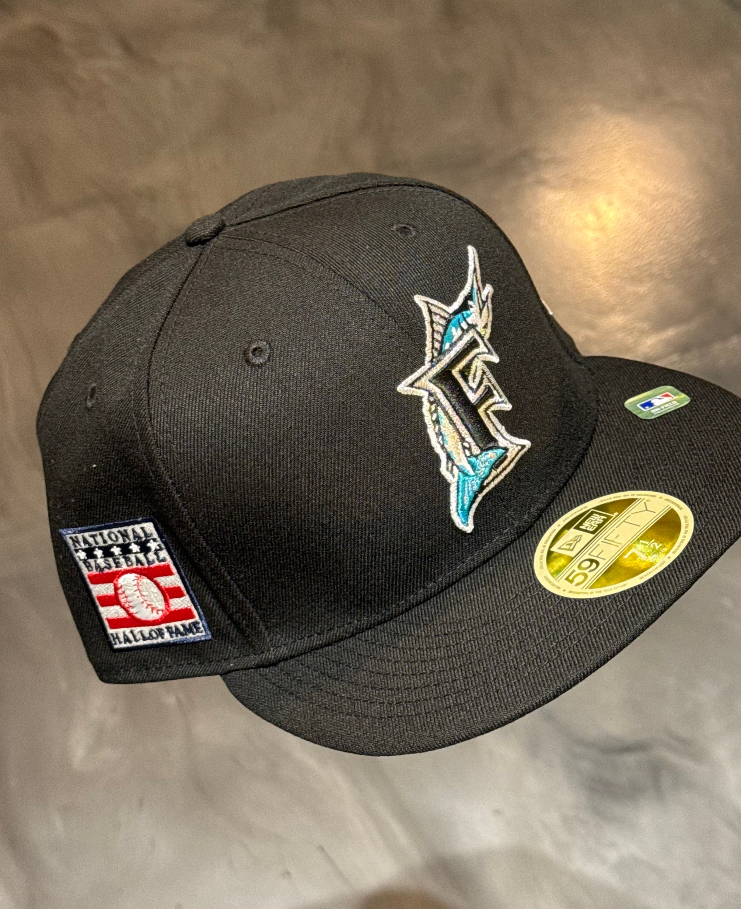 Florida Marlin National Baseball Hall Of Fame Fitted Hat