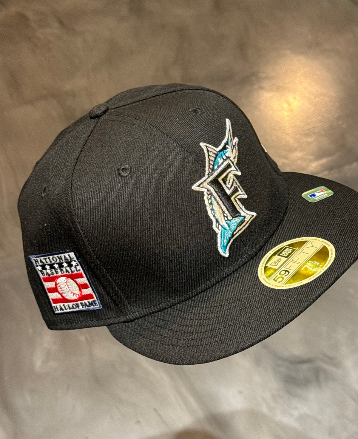 Florida Marlin National Baseball Hall Of Fame Fitted Hat