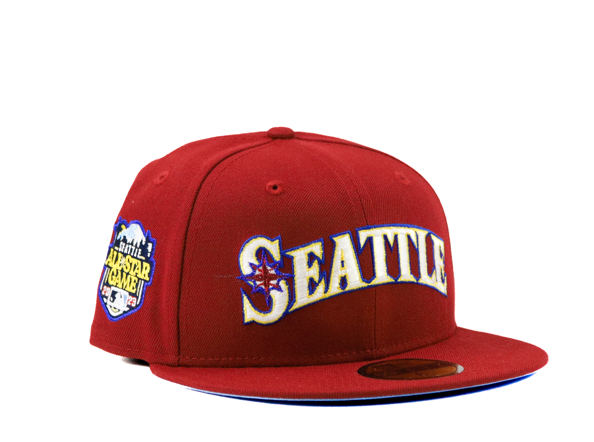 SEATTLE MARINERS 2023 ALL STAR GAME METALLIC SCRIPT NEW ERA FITTED HAT