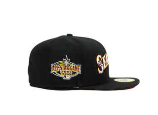 SEATTLE MARINERS 2001 ALL STAR GAME MAGIC WORLD 2.0 5950 NEW ERA FITTED HAT