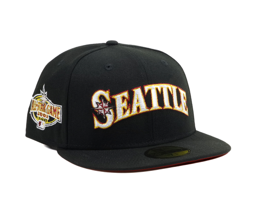 SEATTLE MARINERS 2001 ALL STAR GAME MAGIC WORLD 2.0 5950 NEW ERA FITTED HAT