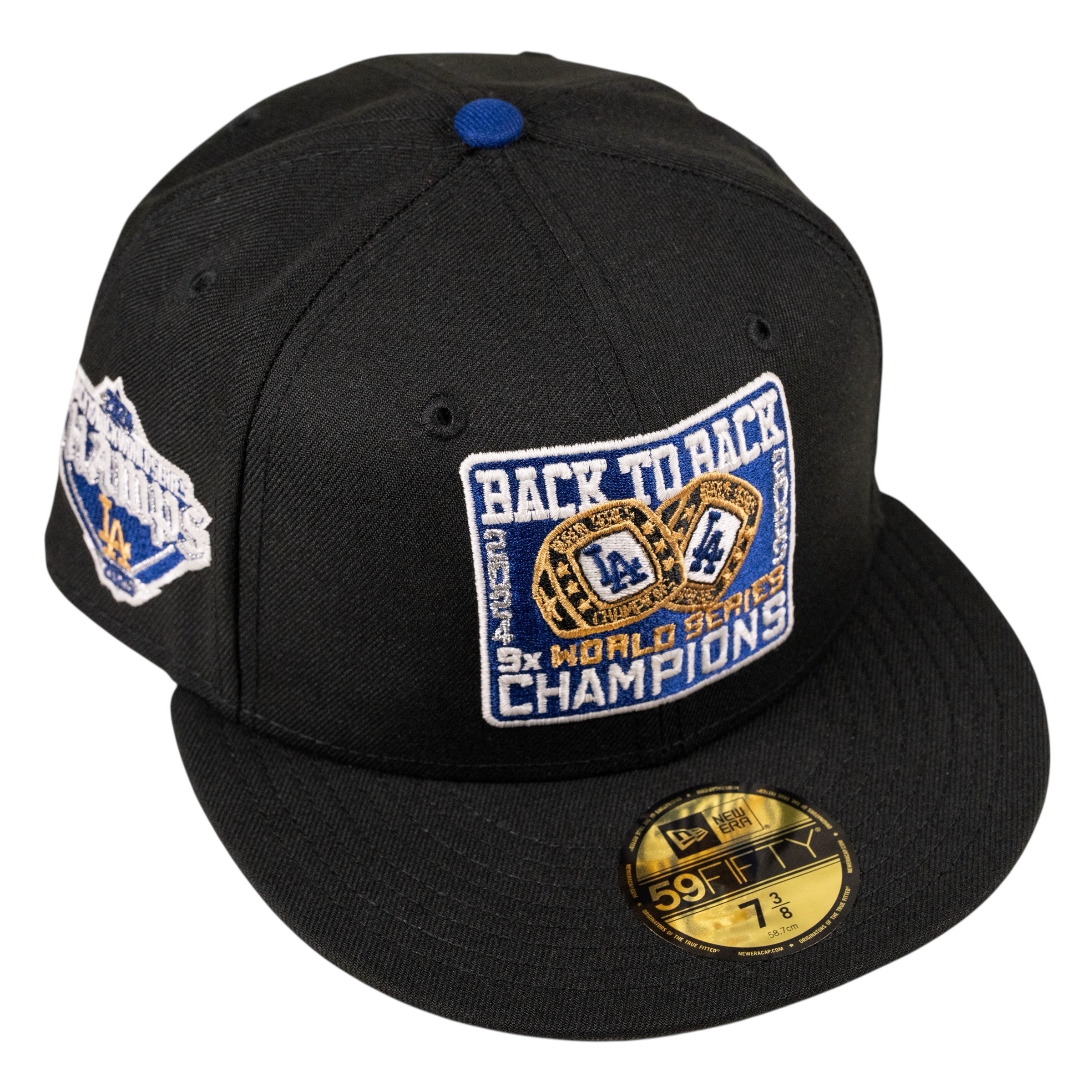 Los Angeles Dodgers Back To Back World Series Champion Fitted Hat