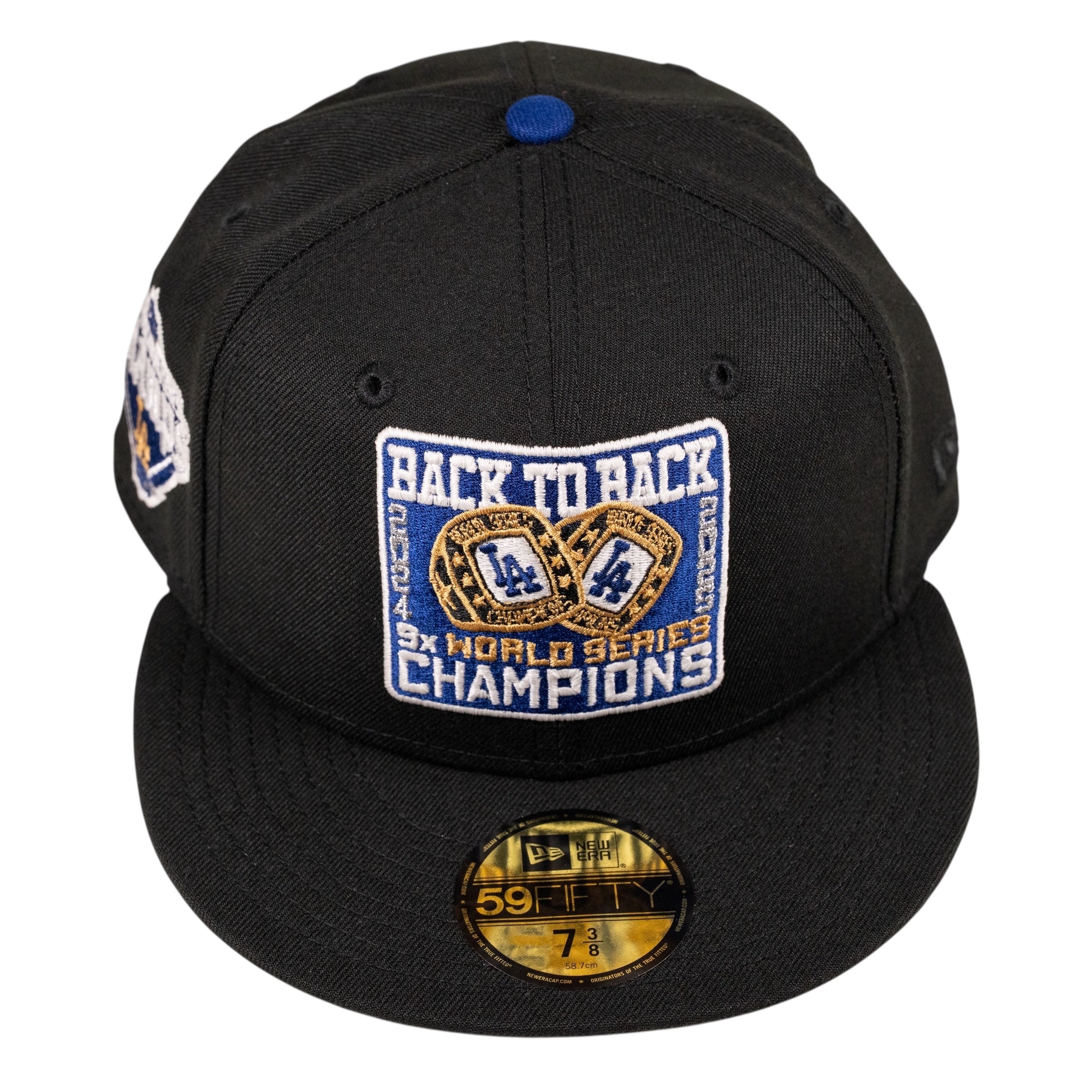 Los Angeles Dodgers Back To Back World Series Champion Fitted Hat
