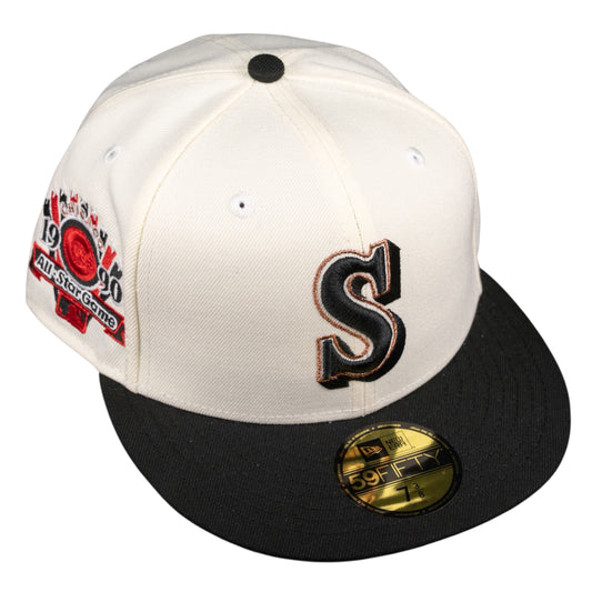 Seattle Mariners 1990 All-Star Game Nightmare On 606.St  Fitted Hat
