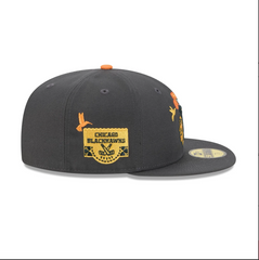 Chicago Blackhawks Day of the Dead Graphite 59FIFTY Fitted Hat