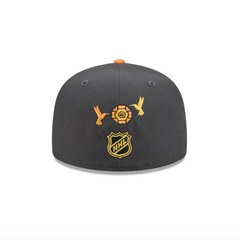 Chicago Blackhawks Day of the Dead Graphite 59FIFTY Fitted Hat