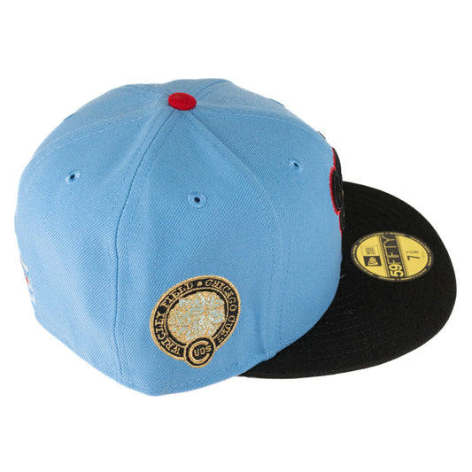 Chicago Cubs Wrigley Field 1969 Night Of Champions Fitted Hat