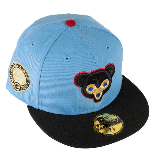 Chicago Cubs Wrigley Field 1969 Night Of Champions Fitted Hat