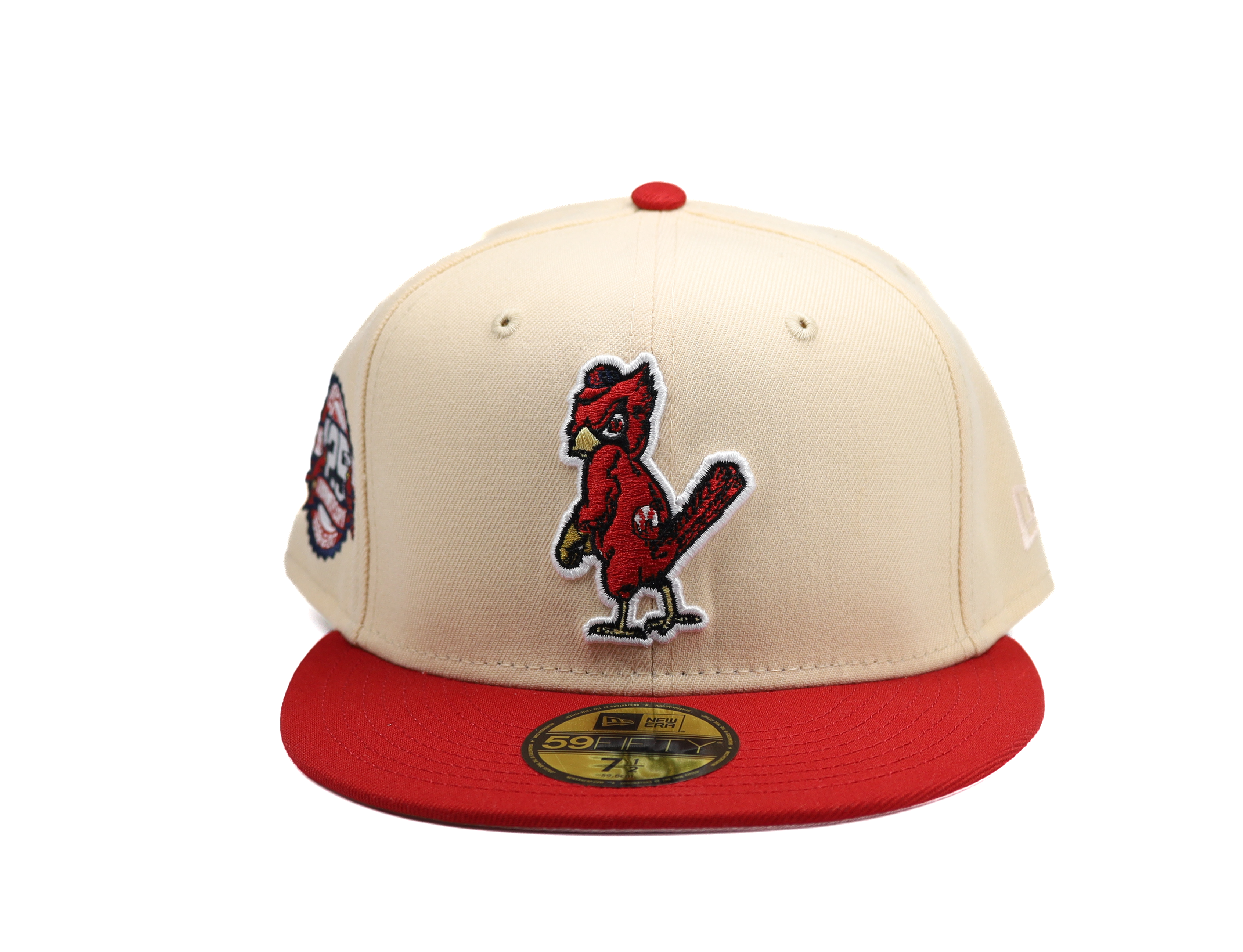 New Era 59FIFTY St Louis Cardinals 100th Anniversary Patch Hat - Navy, Red Navy/Red / 7 1/4