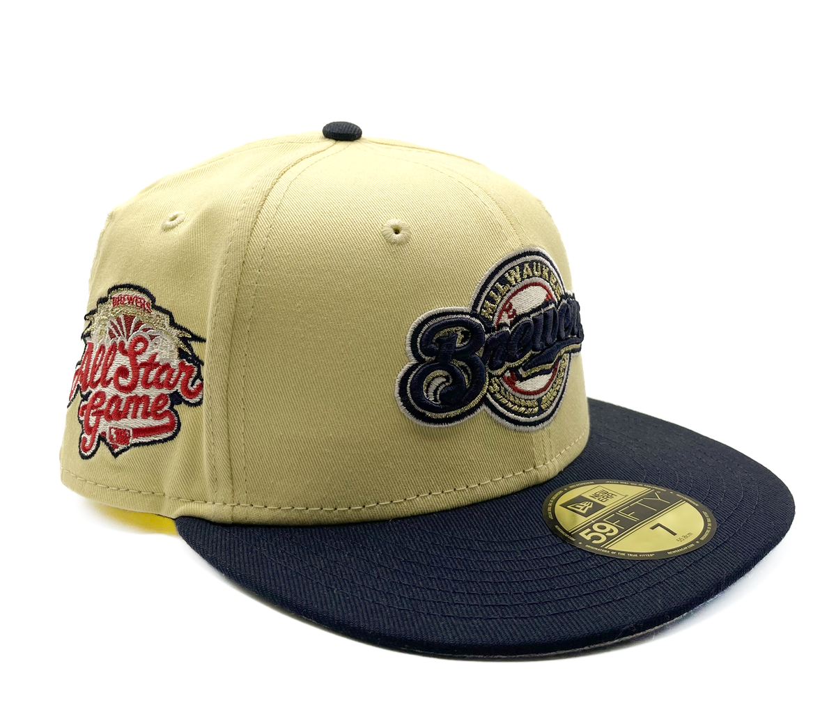 MILWAUKE BREWERS GOLDEN BREW 2002 ALL STAR GAME FITTED HAT